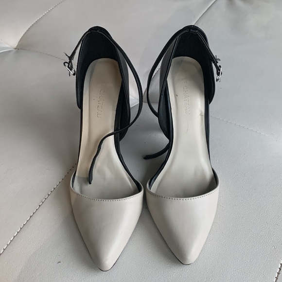 Black and Cream Stiletto’s 4” Size 7 - Picture 2 of 5